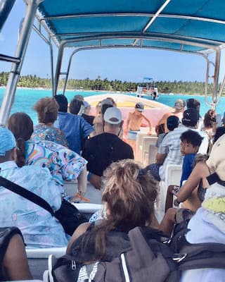 Passeio Ilha Saona 2 clientes lancha ilha saona